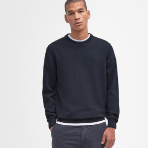Barbour Pima Cotton Classic Navy Crew Neck Jumper